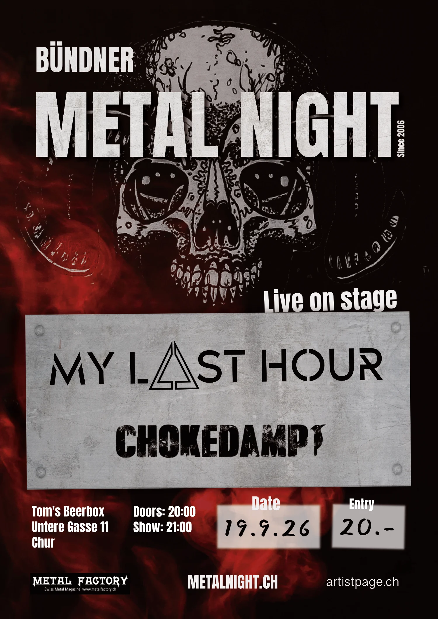 Bündner Metal Night Flyer September 2026